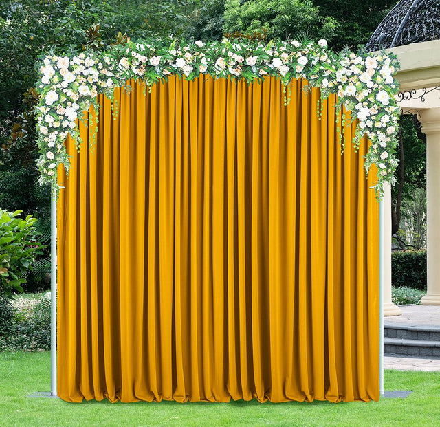 Scuba Backdrop Curtain Drape Panel 14 ft x 5 ft Gold