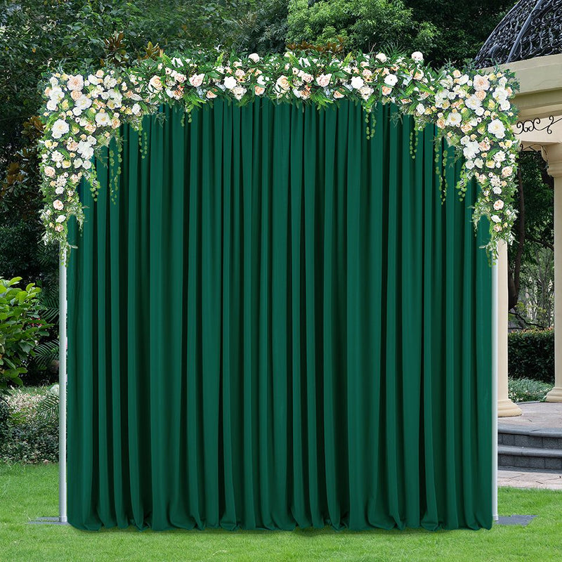 Scuba Backdrop Drape 10 ft x 10 ft Hunter Green/Holly Green