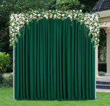 Scuba Backdrop Drape 10 ft x 10 ft Hunter Green/Holly Green