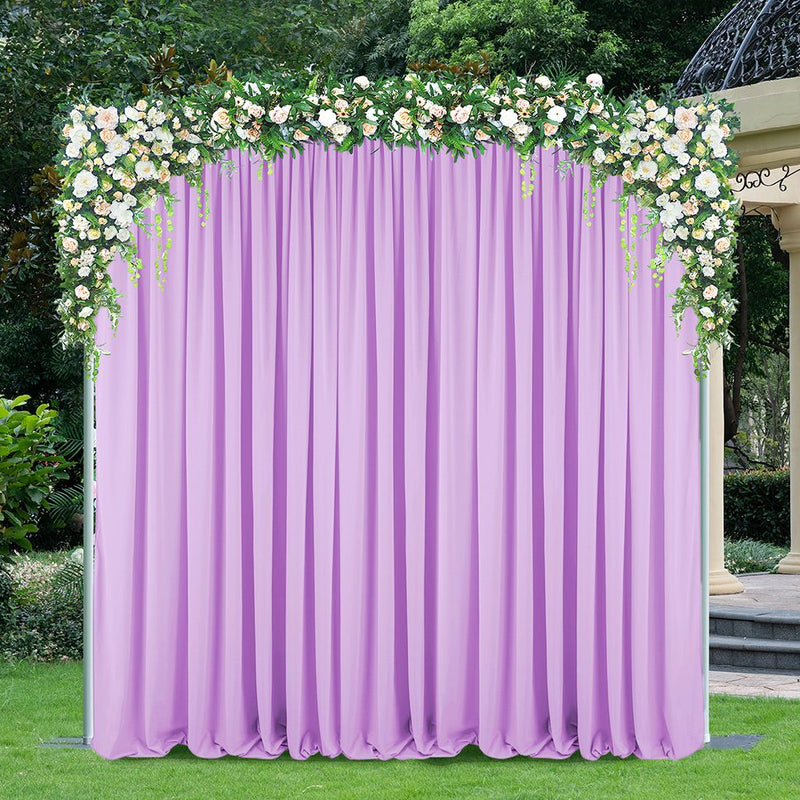Scuba Backdrop Curtain Drape Panel 12 ft x 10 ft Lavender