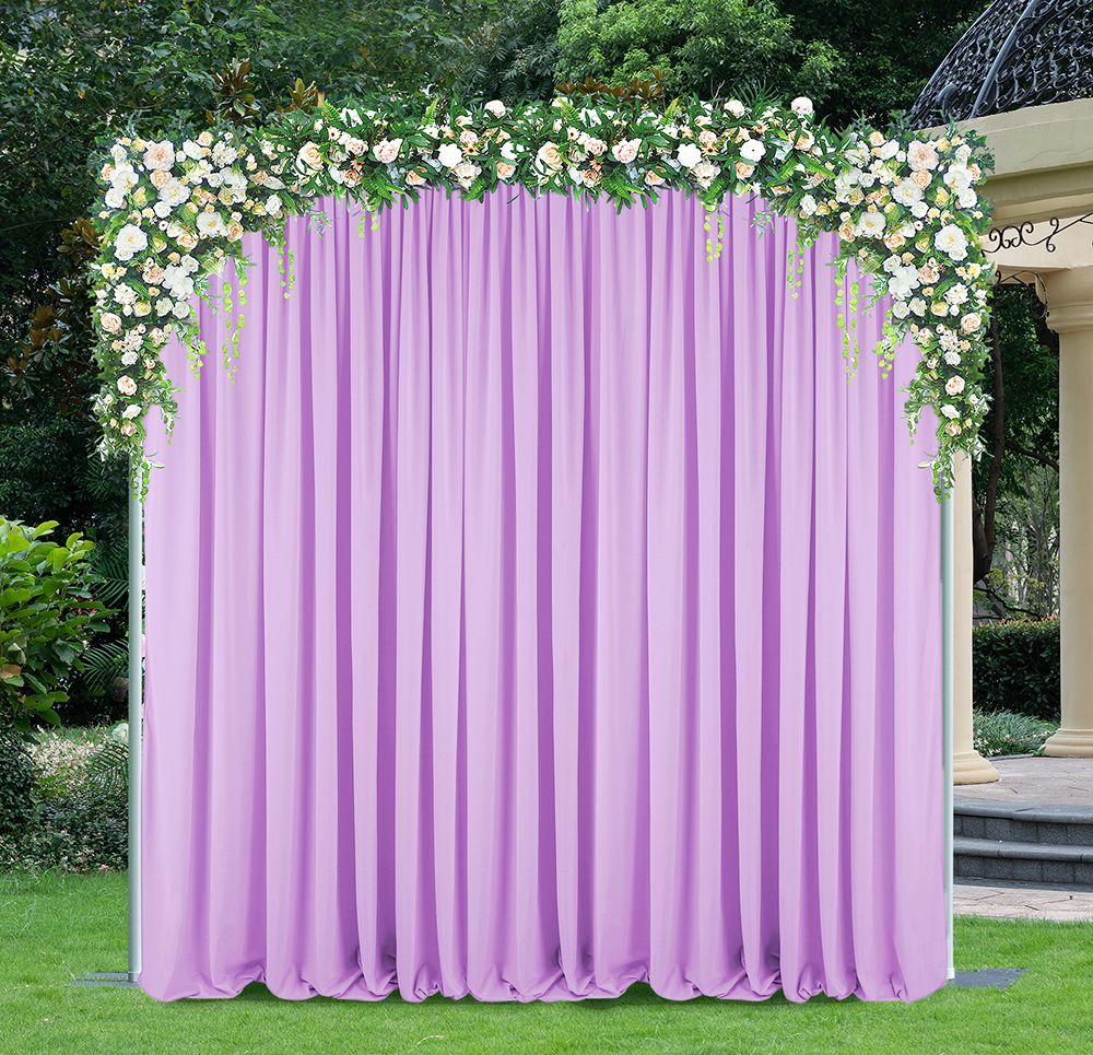 Scuba Backdrop Drape Panel 14 ft x 5 ft Lavender