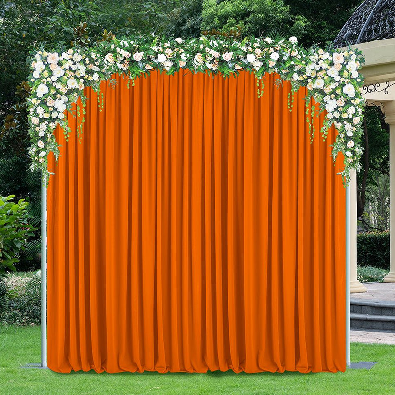 Scuba Backdrop Curtain Drape Panel 12ft x 10ft Orange