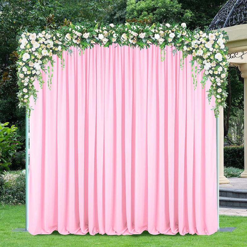 Scuba Backdrop Curtain Drape Panel 12 ft x 10 ft Pink