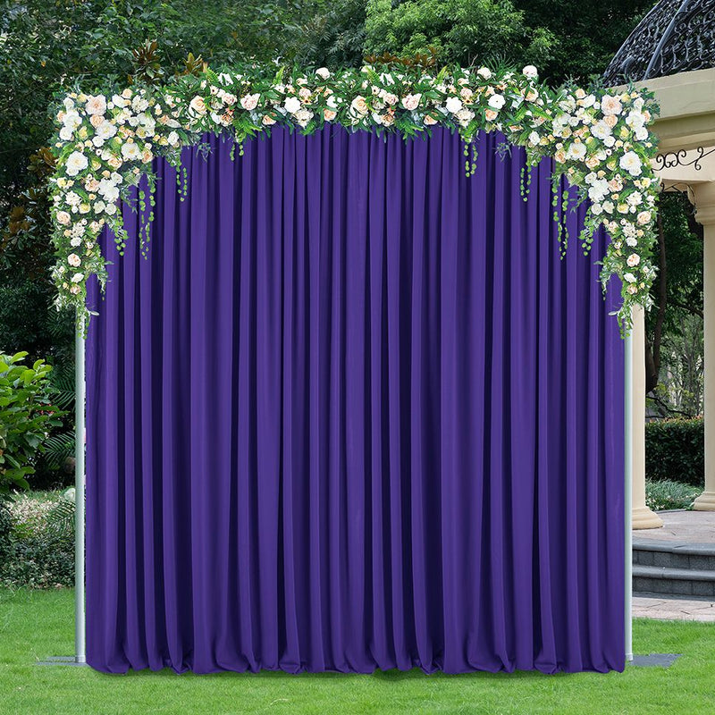 Scuba Backdrop Curtain Drape Panel 12 ft x 10 ft Regency Purple