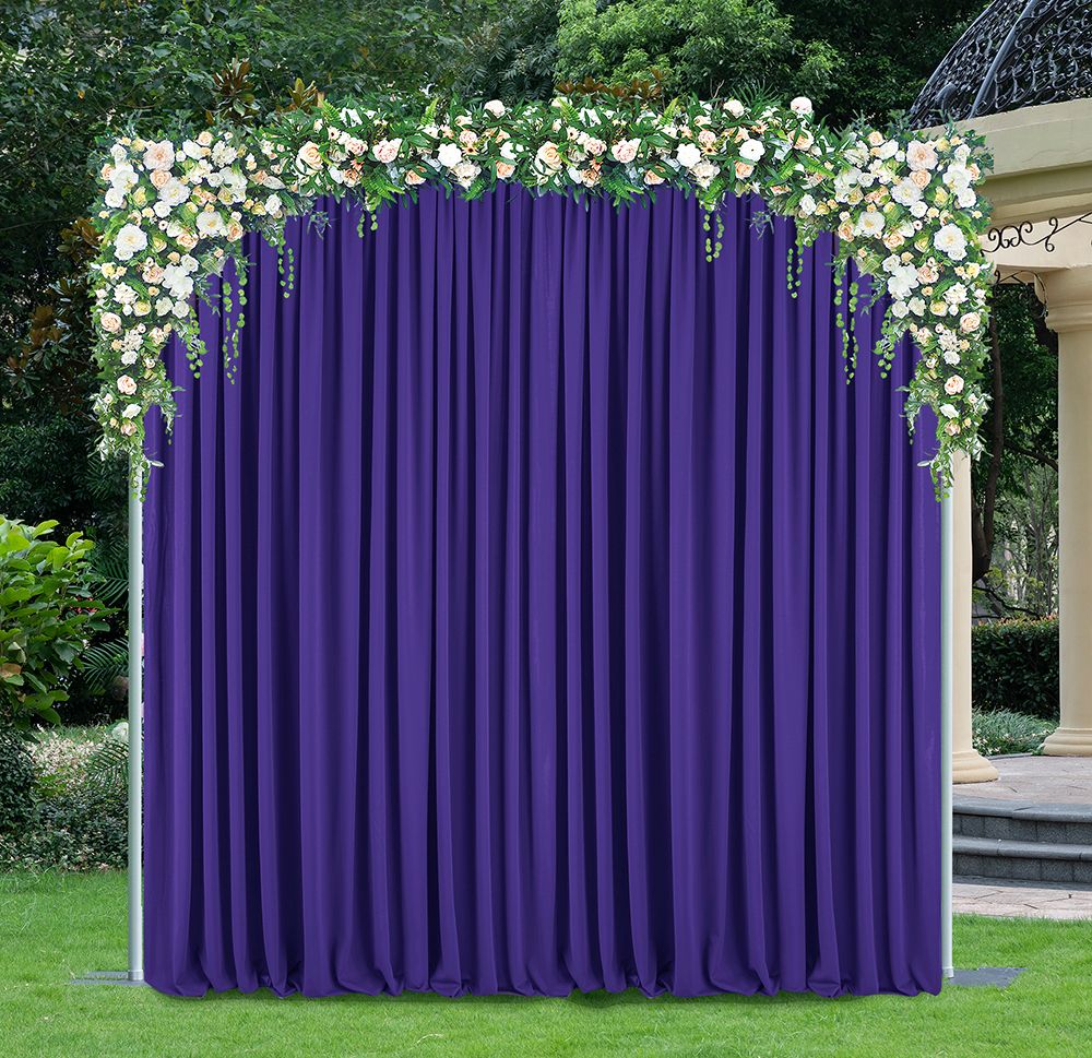 Scuba Backdrop Curtain Drape Panel 12 ft x 10 ft Regency Purple