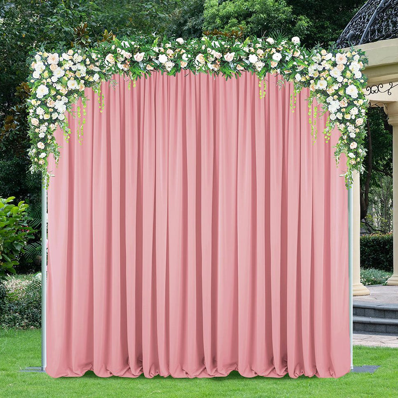 Scuba Backdrop Curtain Drape Panel 12 ft x 10 ft Rose Pink