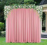 Scuba Backdrop Curtain Drape Panel 12 ft x 10 ft Rose Pink