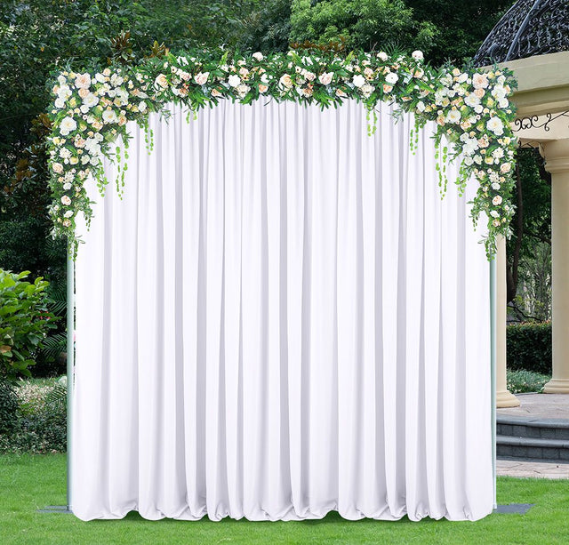 Scuba Backdrop Drape Panel 10 ft x 10 ft White