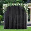 Chiffon Backdrop Drape Panel 12 ft x 58 in Black