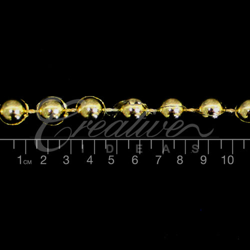 10Mm Pearls String-5 Yds (Gold)