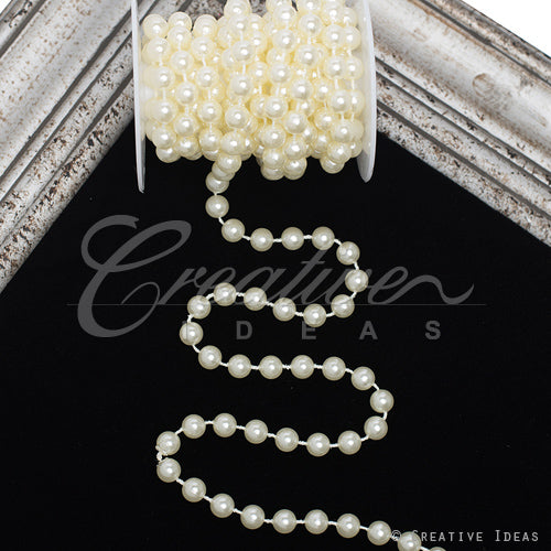 10Mm Pearls String-5 Yds (Ivory)