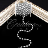 10Mm Pearls String-5 Yds (Silver)