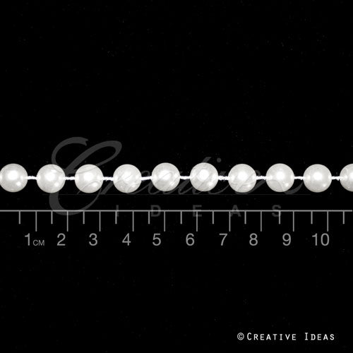 10Mm Pearls String-5 Yds (White)