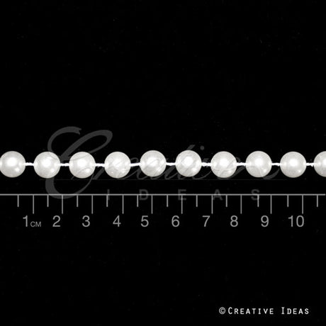 10Mm Pearls String-5 Yds (White)