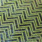 Zig Zag Racer Foil Polyester Spandex Fabric - Sparkly Chevron Foil Print, 58/60" Width (1 Yard)