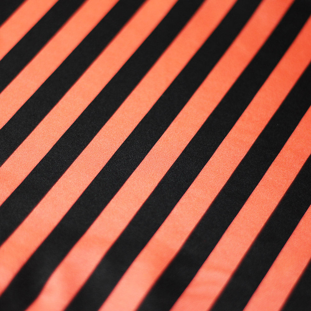 Lucky Stripes Polyester Spandex Fabric - Multi Stripe Print, 58/60" Width (1 Yard)
