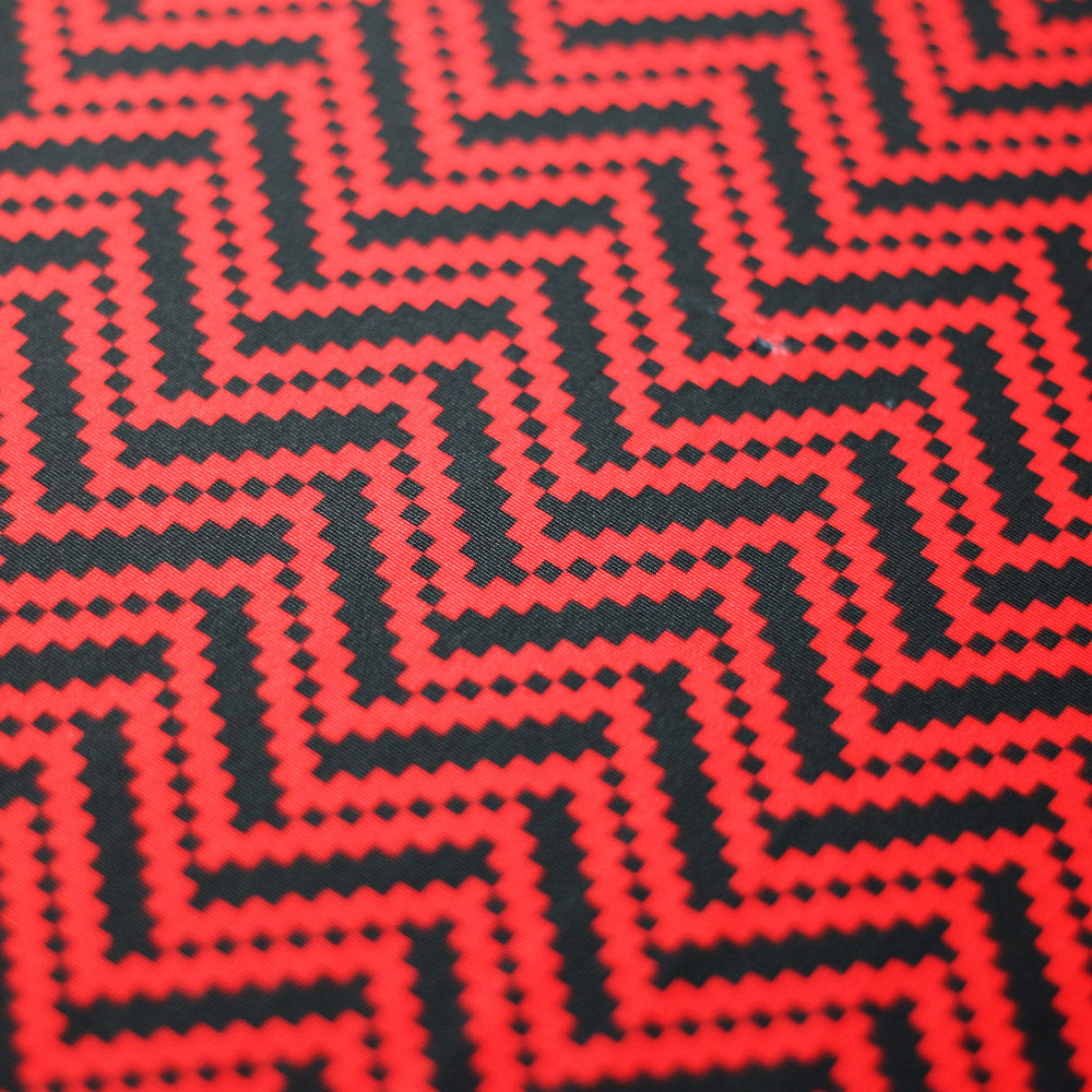 Zig Zag Racer Polyester Spandex Fabric - Multiple Colors, Chevron Zig Zag, 58/60" Width (1 Yard)