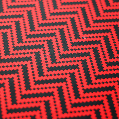 Zig Zag Racer Polyester Spandex Fabric - Multiple Colors, Chevron Zig Zag, 58/60" Width (1 Yard)