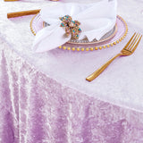 Crushed Velvet Rectangular Tablecloth 90x156 Lavender