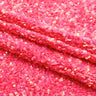Duchess Stretch Velvet Sequin Polyester Spandex Fabric - Embroidered 3-D Sequins, 46/47" Width (1 Yard)