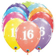 Latex Balloons 16-A-Round 11 Inch 6 Pack