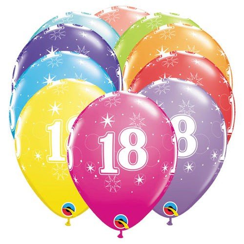 Latex Balloons 18-A-Round 6 Pack