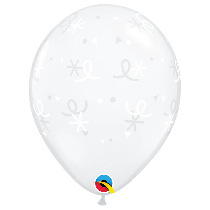 Latex Balloons 11 Inch Stars & Confetti