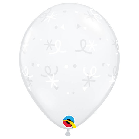 Latex Balloons 11 Inch Stars & Confetti