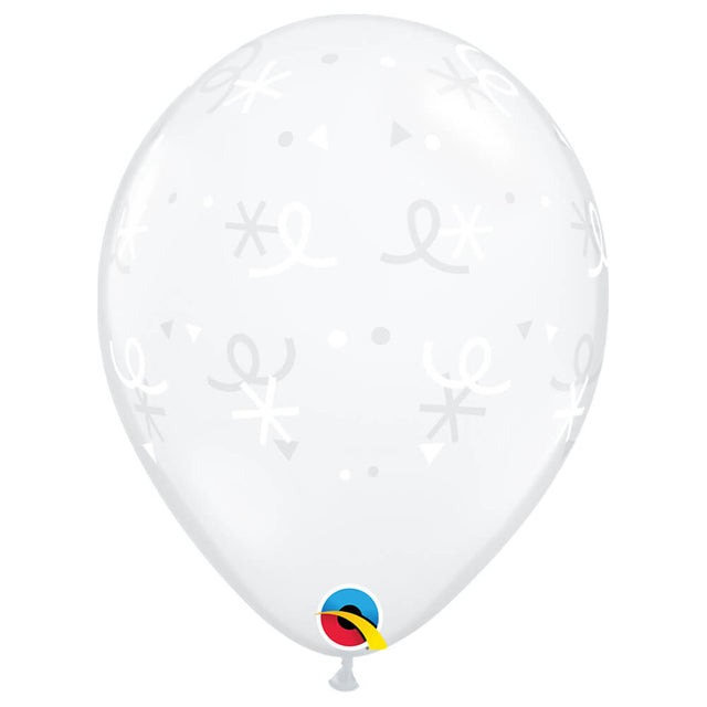 Latex Balloons 11 Inch Stars & Confetti