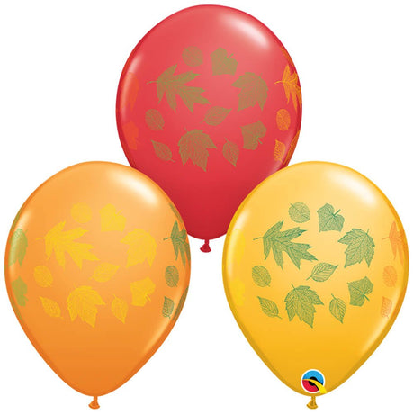 Autumn Leaves Latex Balloons