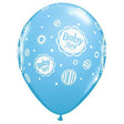 Latex Balloons Baby Boy Dots Pale Blue