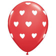Latex Balloons Big Hearts 6 Pack
