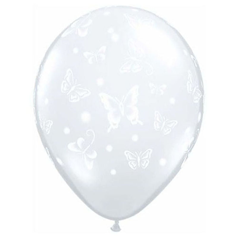 Printed Latex Balloons Butterflies-A-Round 11 Inch