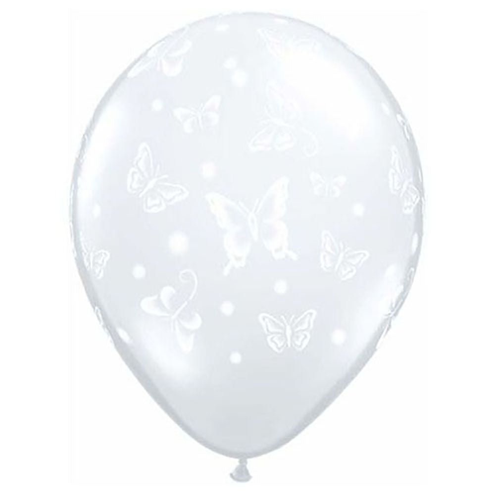 Printed Latex Balloons Butterflies-A-Round 11 Inch