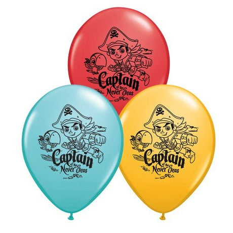Printed Latex Balloons - Capt. Jake Pirates