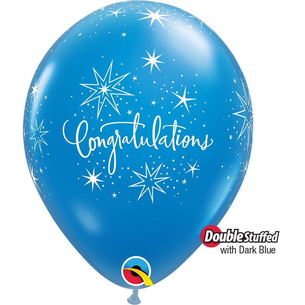 Latex Balloons Congratulations Elegant Diamond Clear