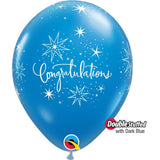 Latex Balloons Congratulations Elegant Diamond Clear