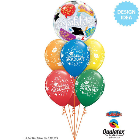Latex Balloons Congratulations Graduate Stars