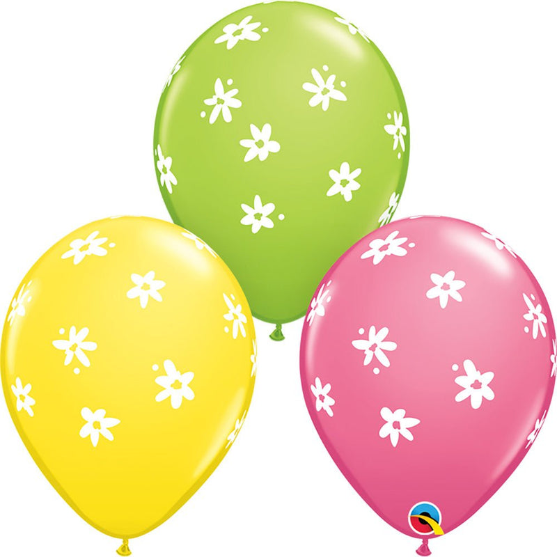 Latex Balloons 11 Inch Contemporary Daisies