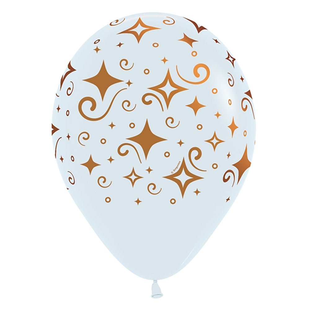 Latex Balloons Copper Diamonds 11 Inch