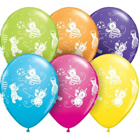 Latex Balloons Cute and Cuddly Bears Assortment