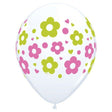 Printed Latex Balloons Daisies Dots & Hearts