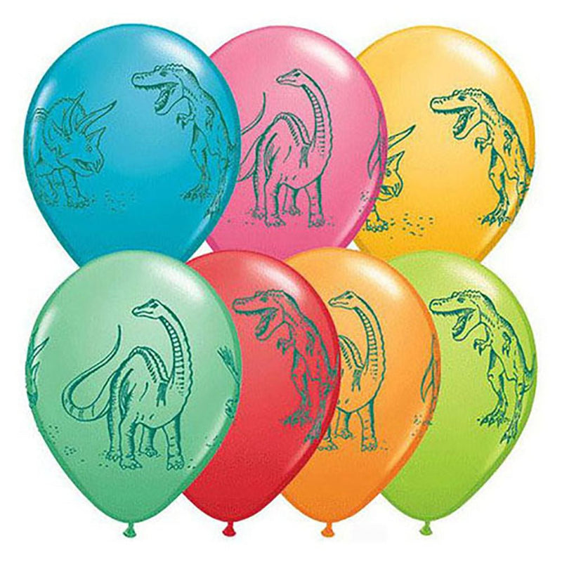 Latex Balloons Kids Dinosaurs In Action