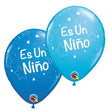 Latex Balloons Baby Boy Stars 11 Inch