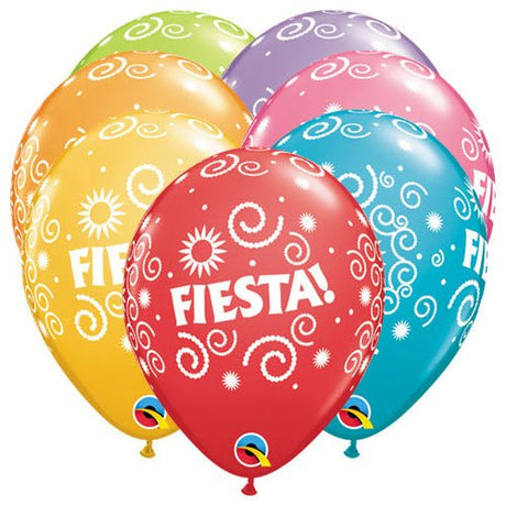 Latex Balloons Fiesta Swirls 11 Inch
