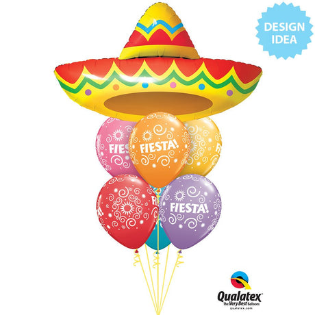 Latex Balloons Fiesta Swirls 11 Inch