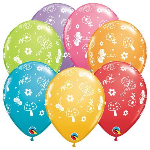 Latex Balloons Garden & Butterflies