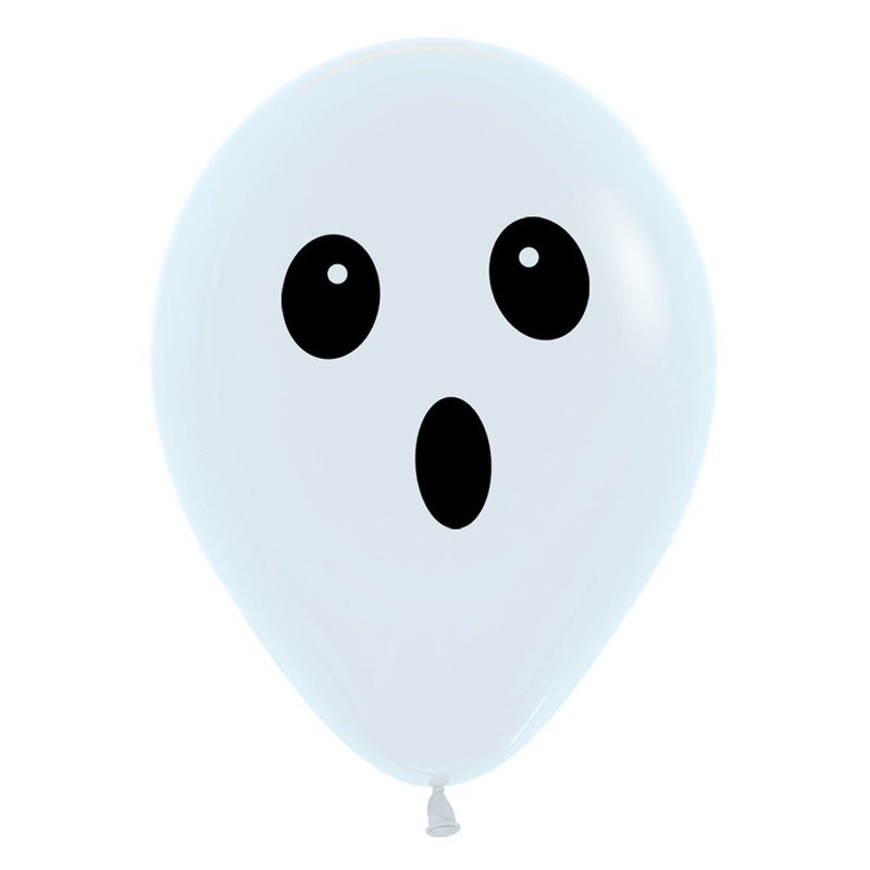 Halloween Ghost Face Latex Balloons