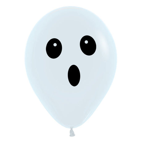 Halloween Ghost Face Latex Balloons