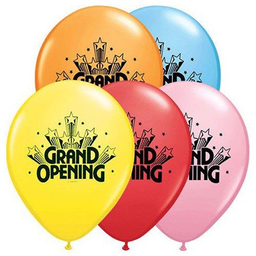 Latex Balloons Grand Opening Stars 11 Inch